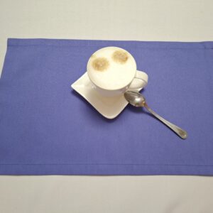 Podkładki obiadowe bawełniane, niebieskie. Jakość PREMIUM.